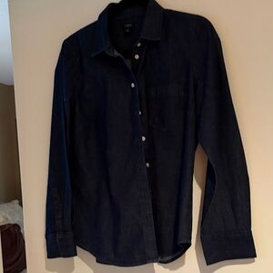J. Crew Factory Navy Button Down Shirt